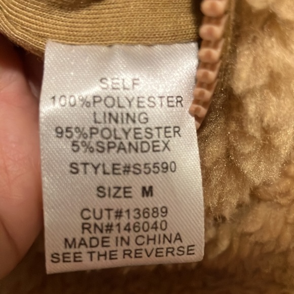 NWT Stitch and Feather Signature8 Fluffy Oversized Teddy Bear Hoodie Jacket - Picture 11 of 16